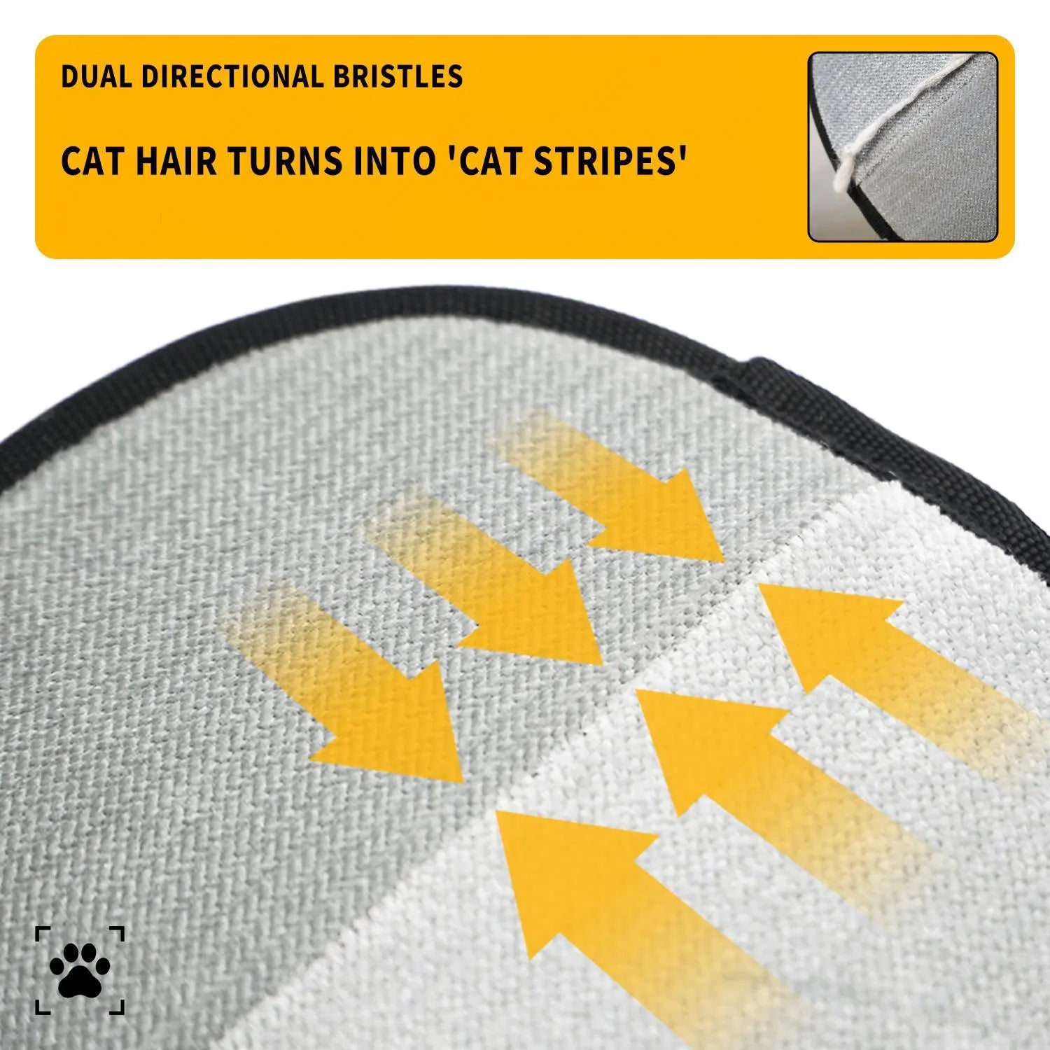 D-Hair Remover Electrostatic Gloves - Dual-Sided Brush for Effective Cat and Dog Hair Removal and Grooming